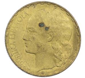 1 песета 1937 года Испания — Фото №2