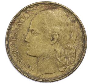 1 песета 1937 года Испания — Фото №2