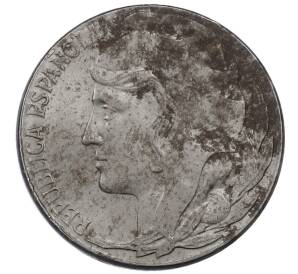 5 сентимо 1937 года Испания — Фото №2