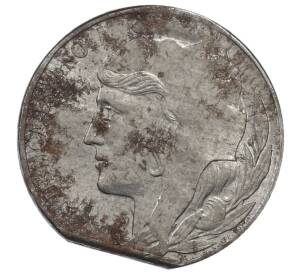 5 сентимо 1937 года Испания (Брак — край листа) — Фото №2