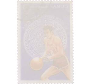 Почтовая марка 5 сентаво 1975 года Куба «Американские игры в Мексике — Баскетбол» — Фото №2