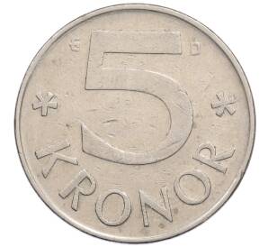 5 крон 1987 года Швеция — Фото №2