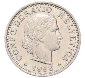 20 раппенов 1990 года Швейцария — Фото №1