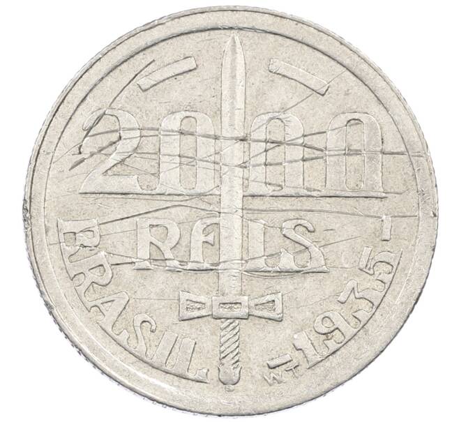 Монета 2000 рейс 1935 года Бразилия (Артикул: M2-88091) — Фото №1