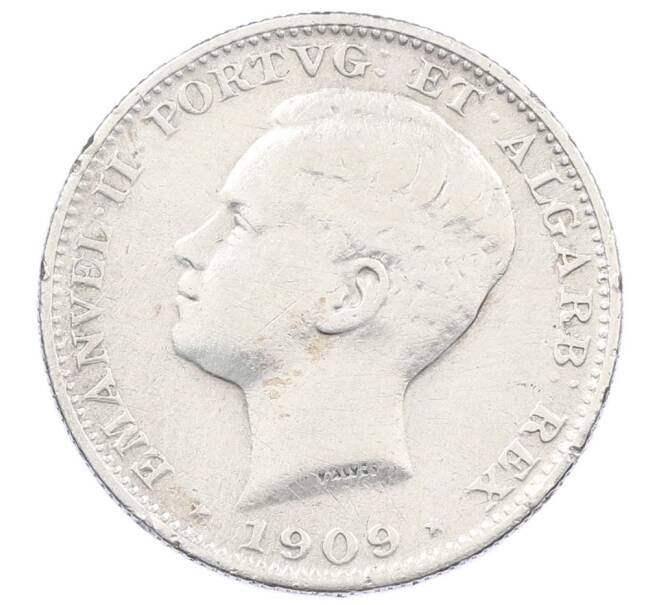 Монета 200 рейс 1909 года Португалия (Артикул: M2-88109) — Фото №1