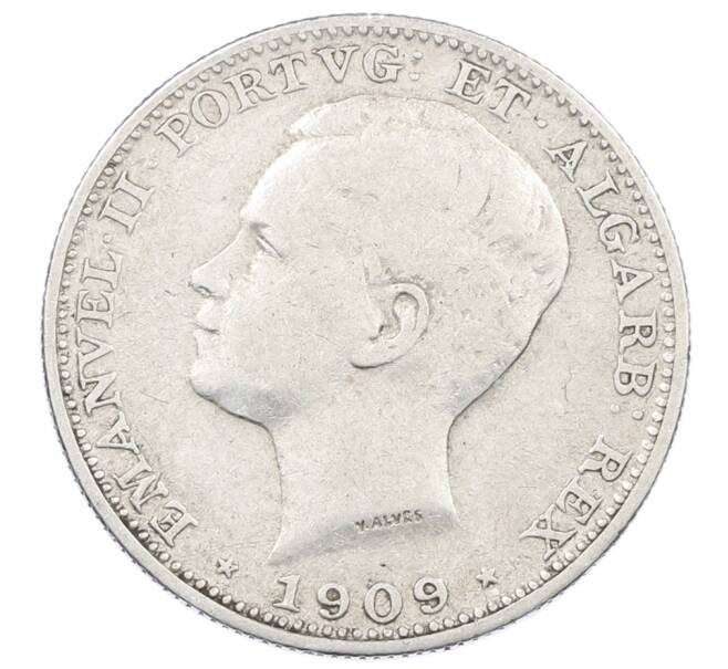 Монета 200 рейс 1909 года Португалия (Артикул: M2-88113) — Фото №1