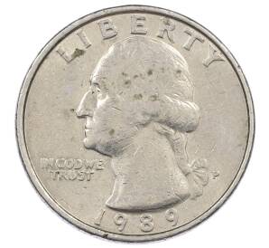 1/4 доллара (25 центов) 1989 года P США — Фото №1