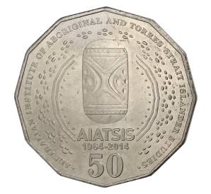 50 центов 2014 года Австралия — 50 лет Институту изучения коренных народов Австралии — Фото №1