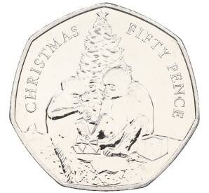 50 пенсов 2021 года Гибралтар «Рождество» — Фото №1