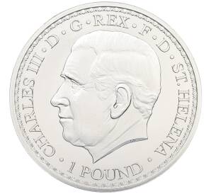 1 фунт 2023 года Остров Святой Елены «Уна и лев» — Фото №2