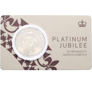 50 центов 2022 года Австралия «70 лет правлению Королевы Елизаветы II» — Фото №1