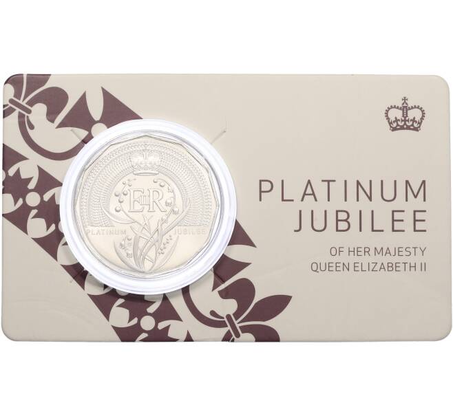 Монета 50 центов 2022 года Австралия «70 лет правлению Королевы Елизаветы II» (Артикул: M2-88157) — Фото №1