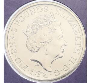 5 фунтов 2023 года Великобритания «Звери Тюдоров — Йель Бофорта» (в буклете) — Фото №2