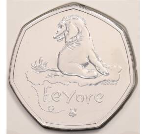 50 пенсов 2022 года Великобритания «Винни-Пух и друзья — Иа-Иа» (в буклете) — Фото №1