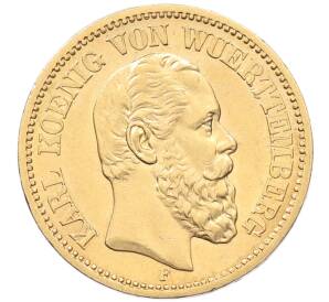 20 марок 1873 года Германия (Вюртемберг) — Фото №1