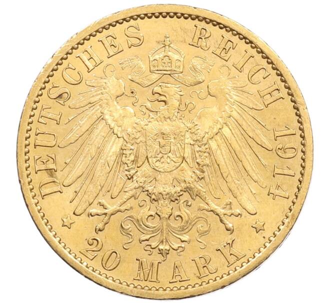 Монета 20 марок 1914 года Германия (Пруссия) (Артикул: M2-88187) — Фото №2