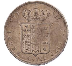 120 грано 1853 года Королевство обеих Сицилий — Фото №2