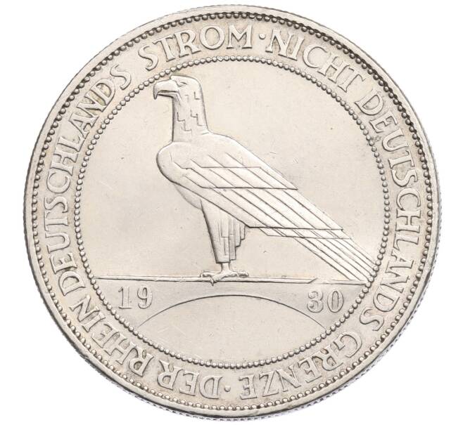 Монета 5 рейхсмарок 1930 года А Германия «Освобождение Рейнланда» (Артикул: M2-88212) — Фото №1
