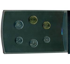 Набор из 6 монет 2012 года Фиджи «Флора и фауна» (Цветное покрытие) — Фото №2