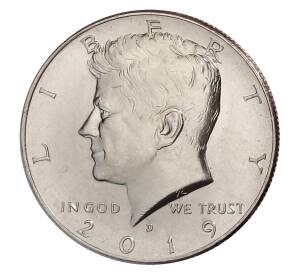50 центов (1/2 доллара) 2019 года D США — Фото №1