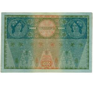 1000 крон 1919 года Австрия (Надпечатка на 1000 крон 1902 года) — Фото №2