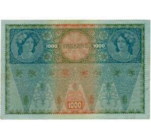 1000 крон 1919 года Австрия (Надпечатка на 1000 крон 1902 года) — Фото №2