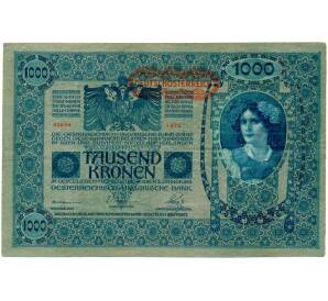1000 крон 1919 года Австрия (Надпечатка на 1000 крон 1902 года) — Фото №1