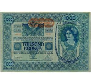 1000 крон 1919 года Австрия (Надпечатка на 1000 крон 1902 года) — Фото №1