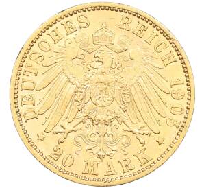 20 марок 1905 года Германия (Бавария) — Фото №2