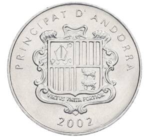 1 сантим 2002 года Андорра «Карл Великий» — Фото №2