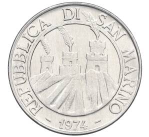 10 лир 1974 года Сан-Марино — Фото №2