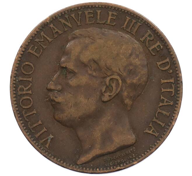 Монета 10 чентезимо 1911 года Италия «50 лет Королевству» (Артикул: M2-88323) — Фото №2