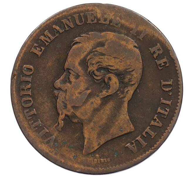 Монета 5 чентезимо 1861 года М Италия (Артикул: M2-88345) — Фото №2