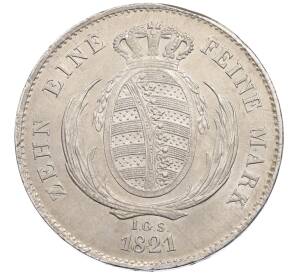 1 талер 1821 года Саксония — Фото №2
