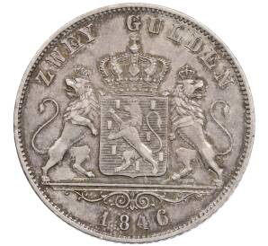 2 гульдена 1846 года Нассау — Фото №2