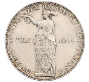 1 талер 1862 года Франкфурт «Немецкий фестиваль стрельбы» — Фото №1