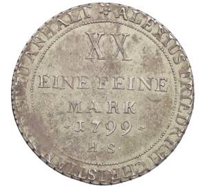 2/3 талера 1799 года Ангальт-Бернбург — Фото №1