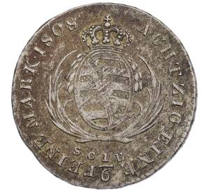 1/6 талера 1808 года Саксония — Фото №2