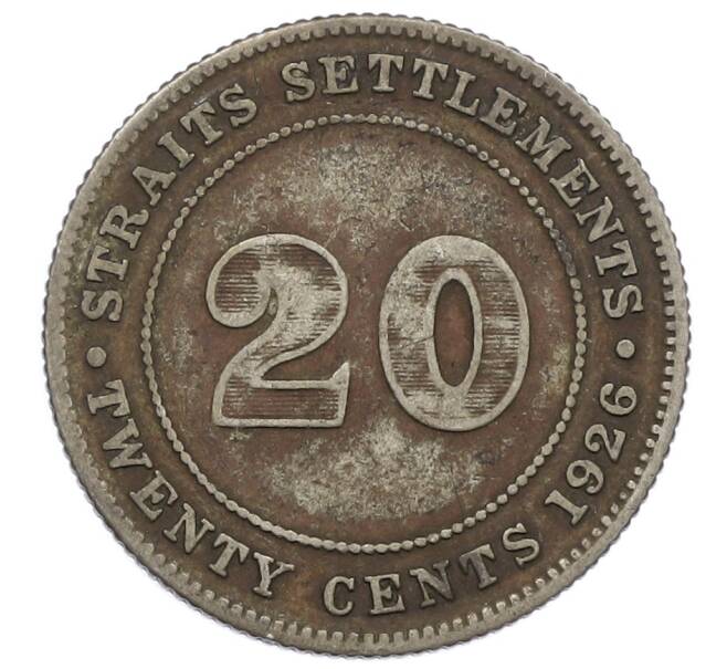 Монета 20 центов 1926 года Стрейтс Сетлментс (Артикул: M2-88416) — Фото №1
