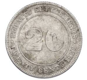 20 центов 1926 года Стрейтс Сетлментс — Фото №1