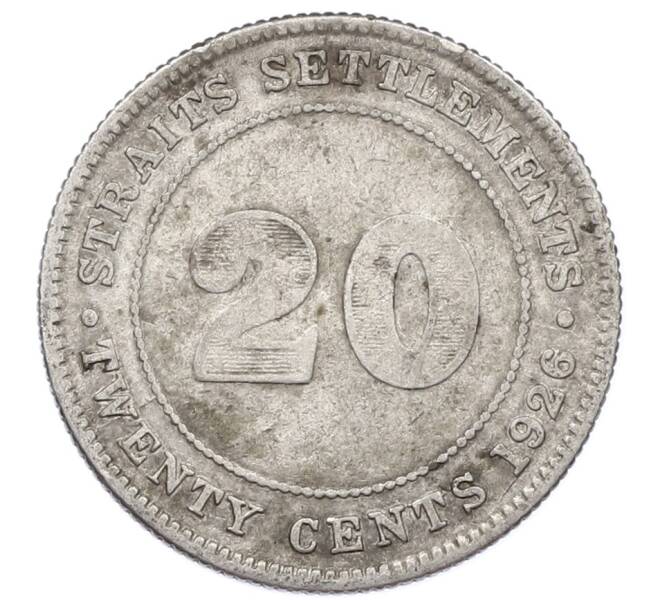 Монета 20 центов 1926 года Стрейтс Сетлментс (Артикул: M2-88424) — Фото №1
