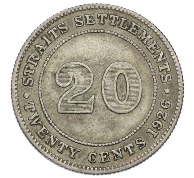 Монета 20 центов 1926 года Стрейтс Сетлментс (Артикул: M2-88425) — Фото №1