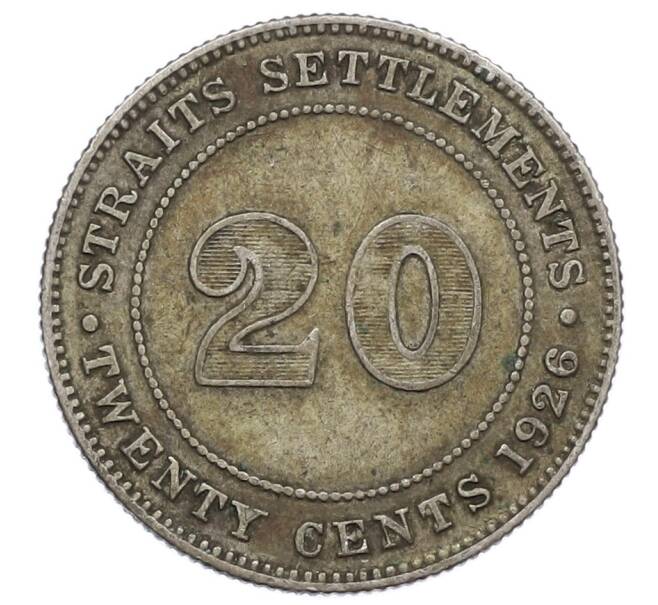 Монета 20 центов 1926 года Стрейтс Сетлментс (Артикул: M2-88428) — Фото №1