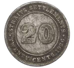 20 центов 1926 года Стрейтс Сетлментс — Фото №1