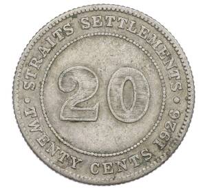 20 центов 1926 года Стрейтс Сетлментс — Фото №1