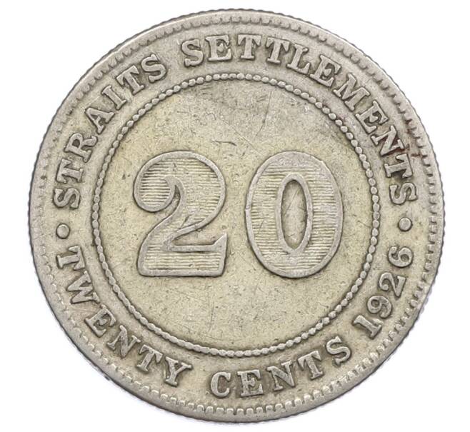 Монета 20 центов 1926 года Стрейтс Сетлментс (Артикул: M2-88435) — Фото №1