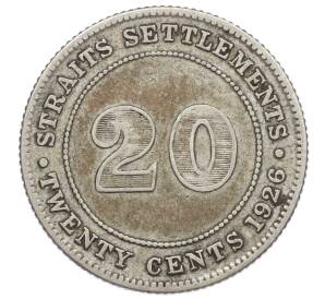 20 центов 1926 года Стрейтс Сетлментс — Фото №1