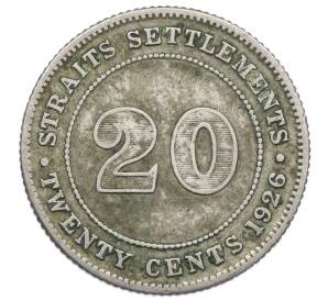 20 центов 1926 года Стрейтс Сетлментс — Фото №1