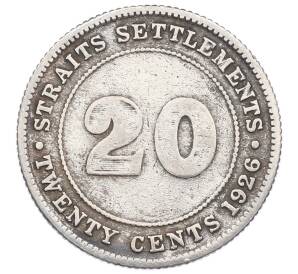 20 центов 1926 года Стрейтс Сетлментс — Фото №1