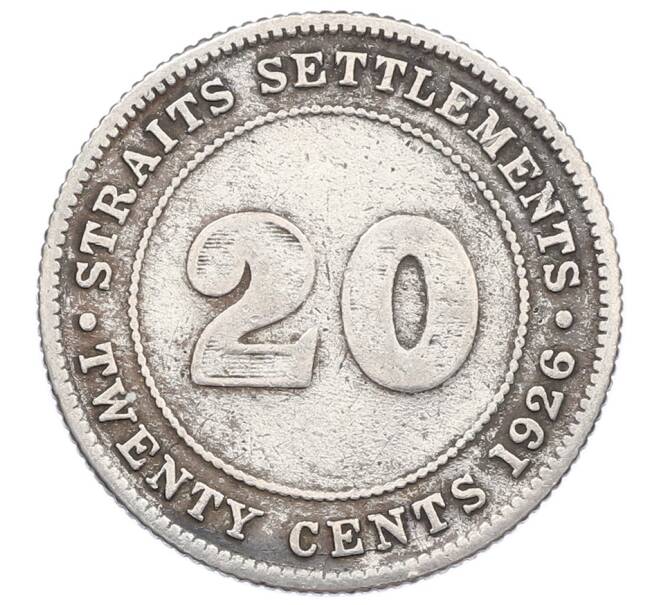 Монета 20 центов 1926 года Стрейтс Сетлментс (Артикул: M2-88454) — Фото №1